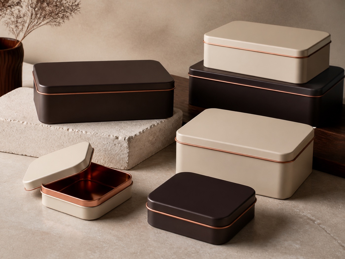 Custom Rectangular Tin Boxes